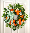 Florida Citrus Wreath: Summer Orange Door Decor
