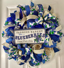 Everyday Wreath, Blueberry Farmhouse, Summer Spring, Farmhouse Wreath, Spring Wreath, Summer Deco Mesh, color options available