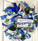 Everyday Wreath, Blueberry Farmhouse, Summer Spring, Farmhouse Wreath, Spring Wreath, Summer Deco Mesh, color options available
