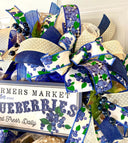 Everyday Wreath, Blueberry Farmhouse, Summer Spring, Farmhouse Wreath, Spring Wreath, Summer Deco Mesh, color options available