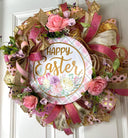 Elegant Easter Wreath, Spring Floral Decor for front door