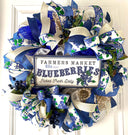 Everyday Wreath, Blueberry Farmhouse, Summer Spring, Farmhouse Wreath, Spring Wreath, Summer Deco Mesh, color options available