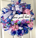 Hydrangea Farmhouse Wreath: Spring Summer Deco Mesh, Color Options