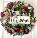 Deluxe Peony Wreath / Everyday Wreath with color options