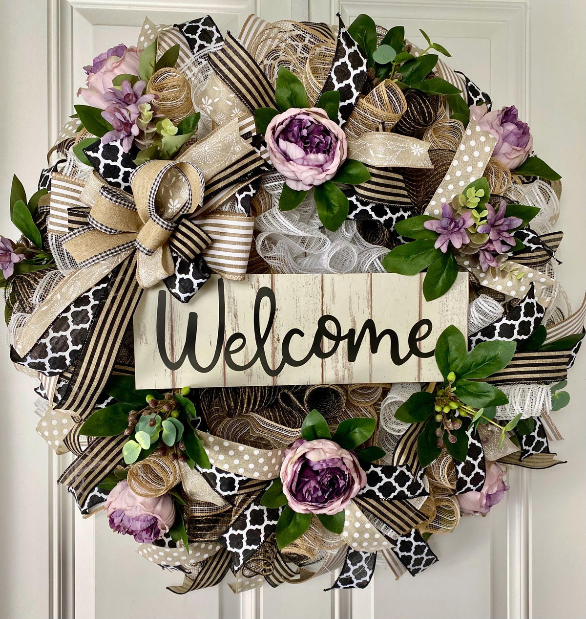 Deluxe Peony Wreath / Everyday Wreath with color options