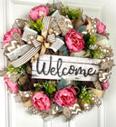 Everyday Wreath / Peony Farmhouse Wreath