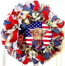Everyday Patriotic Wreath, Highland Cow, Summer, Stars & Stripes, Everyday, Memorial Day, Double Doors, Flag, 4th of July, Summer Wreath