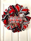 Buffalo Check Christmas Wreath: Cozy Winter Holiday Decor