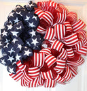 Shimmer Patriotic Wreath / American Flag