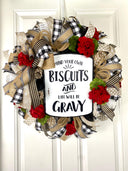 Everyday Wreath, Farmhouse Geranium Summer, Geranium Front Door, Geranium Farmhouse, biscuits and gravy