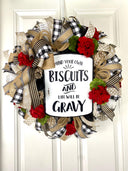 Everyday Wreath, Farmhouse Geranium Summer, Geranium Front Door, Geranium Farmhouse, biscuits and gravy