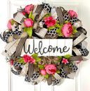 Everyday Wreath Front Door, Peony Wreath, Farmhouse Wreath for Every Season, Spring Wreath, Summer Deco Mesh, color options available