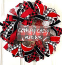 Buffalo Check Christmas Wreath: Cozy Winter Holiday Decor