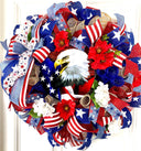 Patriotic Wreath, Summer Wreath, American Flag, Stars & Stripes, Everyday, Memorial Day, Double Doors, Flag, 4th of July, Summer Wreath