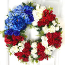 Floral American Flag Wreath: Patriotic 4th of July Decor