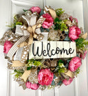 Everyday Wreath / Peony Farmhouse Wreath