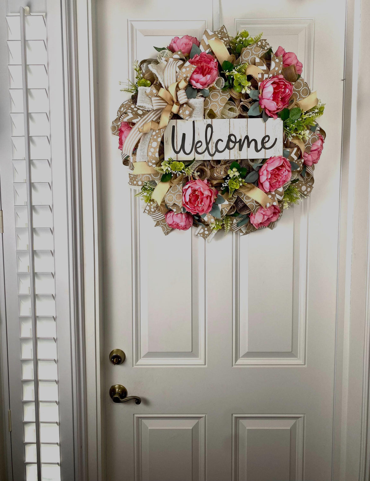 Everyday Wreath / Peony Farmhouse Wreath