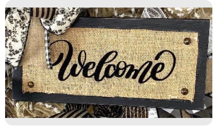 Farmhouse Welcome Wreath: Neutral Deco Mesh, Toile & Velvet Ribbons