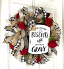 Everyday Wreath, Farmhouse Geranium Summer, Geranium Front Door, Geranium Farmhouse, biscuits and gravy