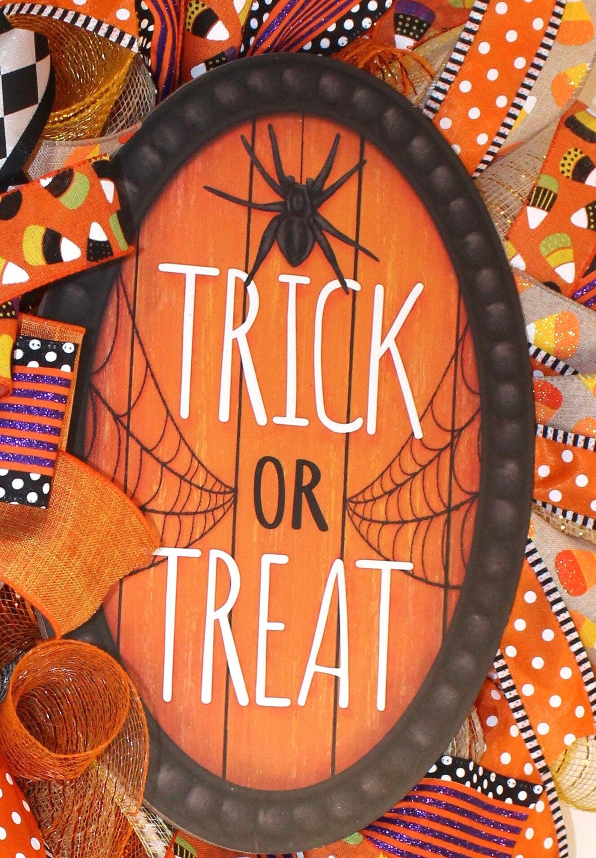 Candy Corn Wreath, Halloween Decor