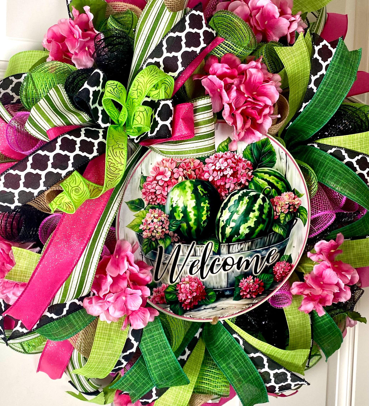 Hydrangea Watermelon Wreath