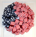 American Flag Wreath: Patriotic Stars & Stripes Decor