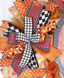 Candy Corn Wreath, Halloween Decor