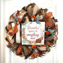 Pumpkin Spice Fall Wreath: Farmhouse Autumn Decor