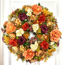 Fall Peony and Hydrangea Wreath: Farmhouse Autumn Decor