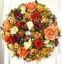 Fall Peony and Hydrangea Wreath: Farmhouse Autumn Decor