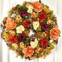 Fall Peony and Hydrangea Wreath: Farmhouse Autumn Decor