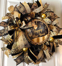 Elegant New Years Wreath, Happy New Year Party Decor, Wreath for front door, New Years Party Decor, Double Door