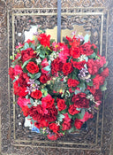 Floral Heart Wreath, Valentine Rose Heart, Romantic Gift