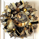 Elegant New Years Wreath, Happy New Year Party Decor, Wreath for front door, New Years Party Decor, Double Door