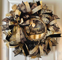 Elegant New Years Wreath, Happy New Year Party Decor, Wreath for front door, New Years Party Decor, Double Door