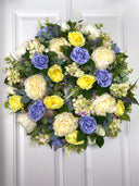 Peony Hydrangea Wreath: Spring Floral Front Door Decor