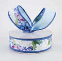 1.5" Double Sided Fused Hydrangea Ribbon (10 Yards)