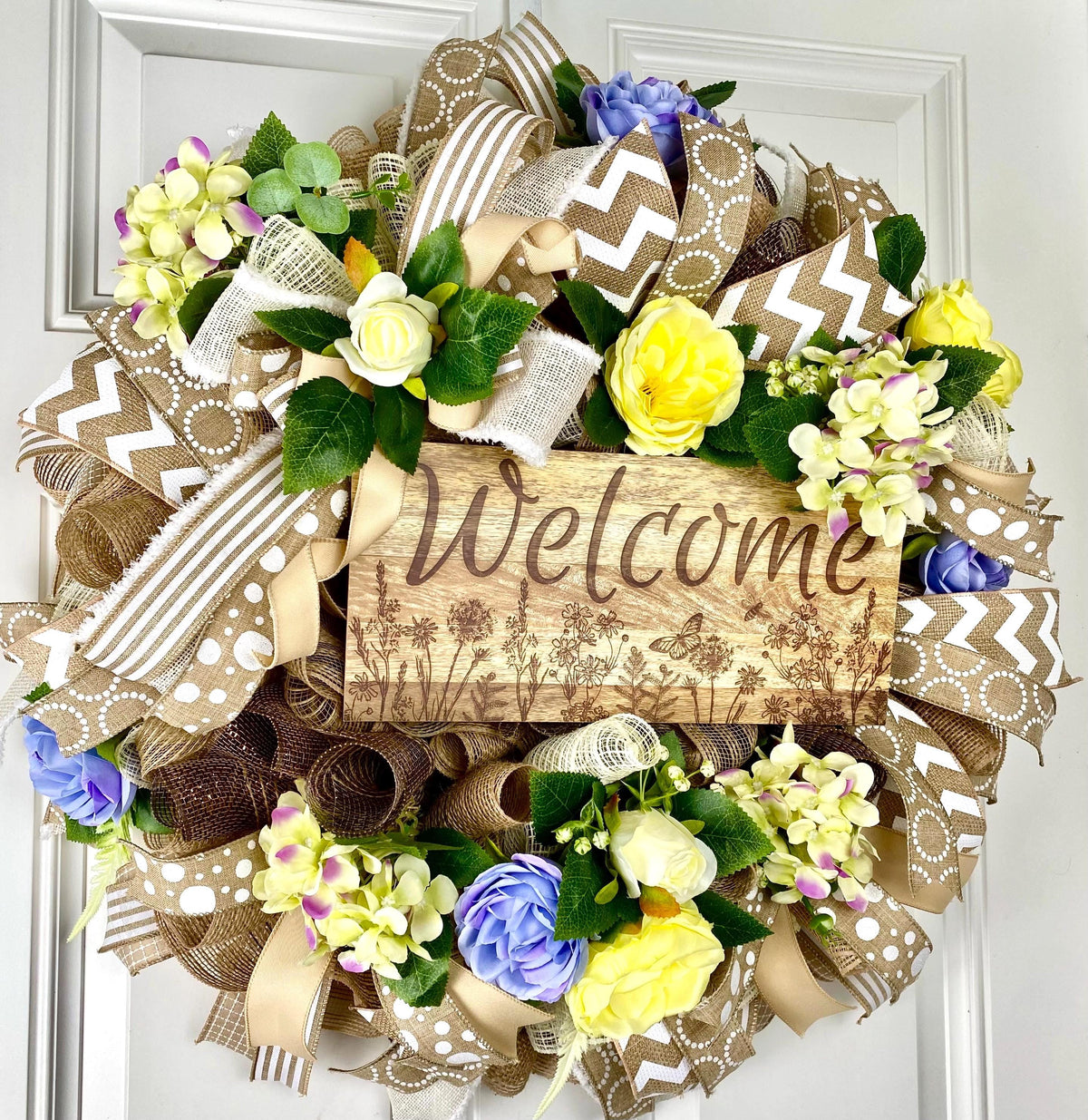 Everyday Wreath Front Door, Peony Wreath, Farmhouse Wreath for Every Season, Spring Wreath, Summer Deco Mesh, color options available