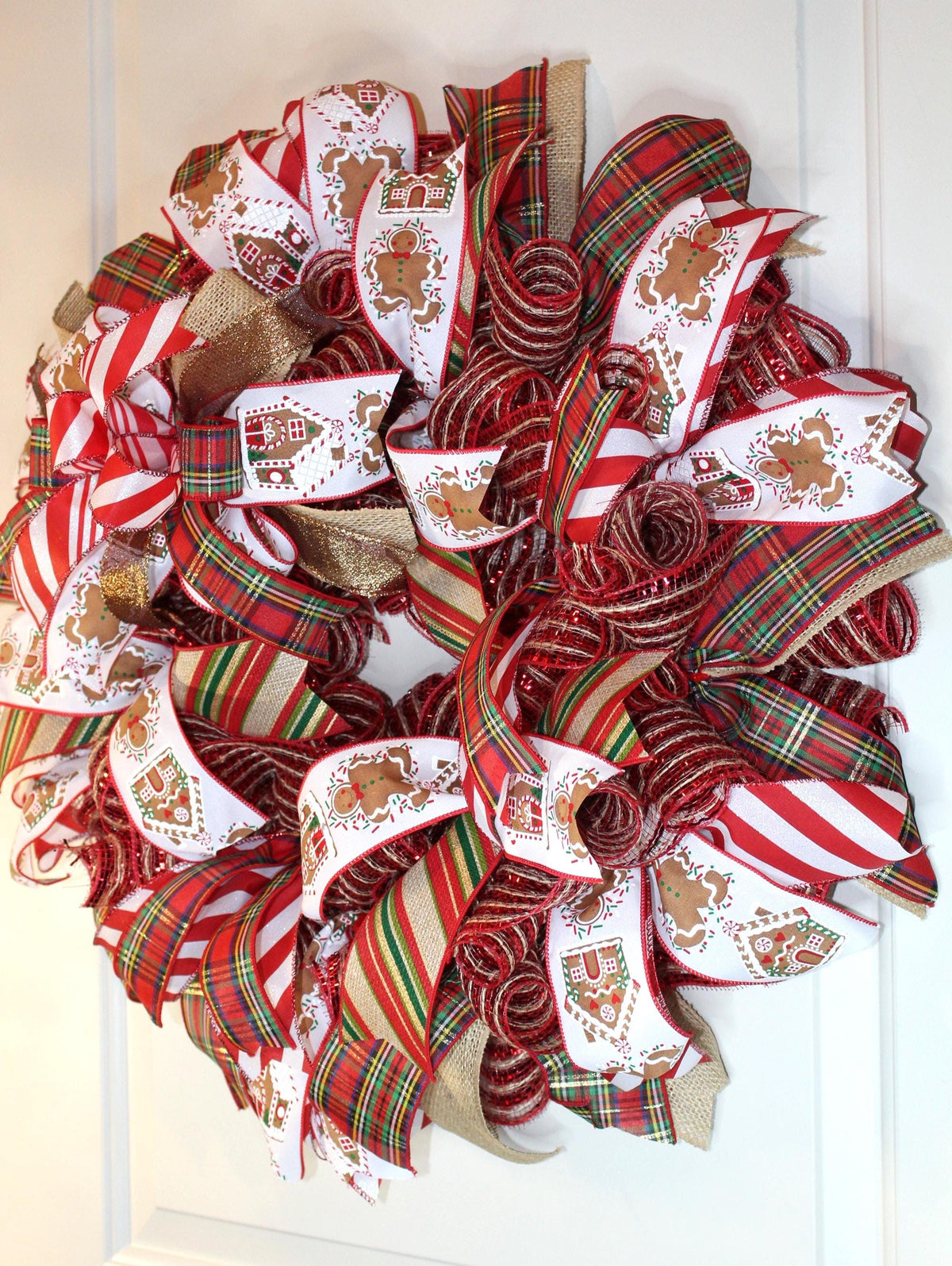 Gingerbread Wreath, Christmas Wreath, Holiday Decor