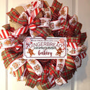 Gingerbread Wreath, Christmas Wreath, Holiday Decor