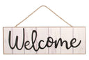 15" Wooden Sign: Welcome Fence