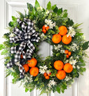 Florida Citrus Wreath: Summer Orange Door Decor