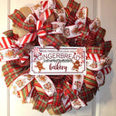 Gingerbread Wreath, Christmas Wreath, Holiday Decor
