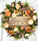 Everyday Floral Peony-Ranunculus Wreath- Spring - Fall!