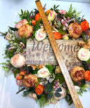 Everyday Floral Peony-Ranunculus Wreath- Spring - Fall!