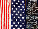 American Flag Wreath: Patriotic Stars & Stripes Decor, Nautical, 250th, 1776