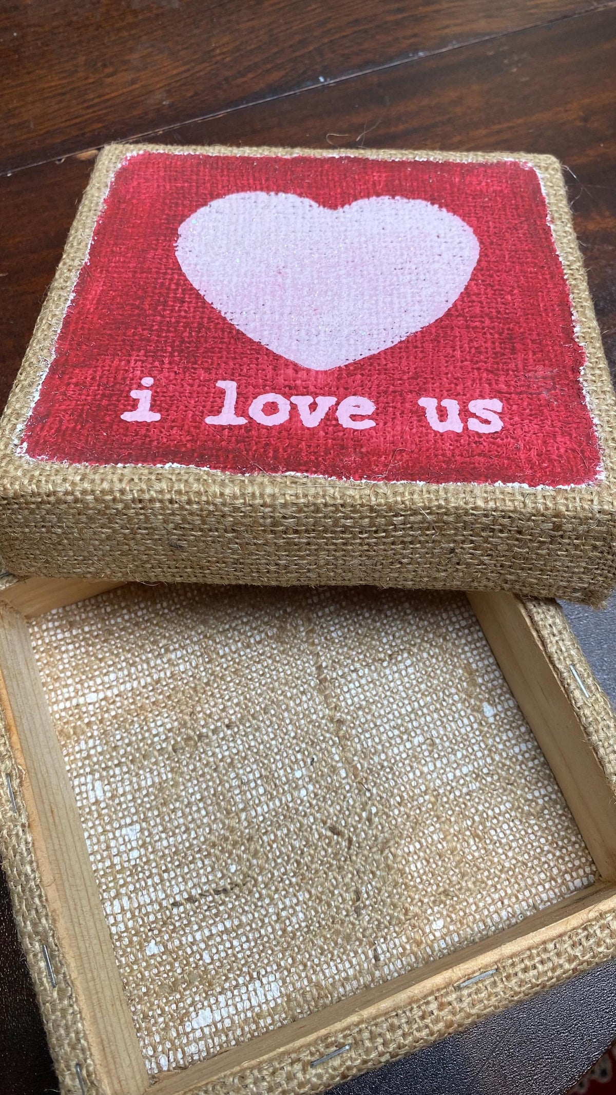 6" Valentine Signs / Rustic Glam Farmhouse Decor (Set of 3)
