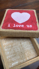 6" Valentine Signs / Rustic Glam Farmhouse Decor (Set of 3)