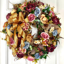 Muted Fall Peony and Hydrangea Wreath: Farmhouse Autumn Decor