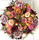 Fall Peony Hydrangea Wreath: Summer Floral Front Door Decor